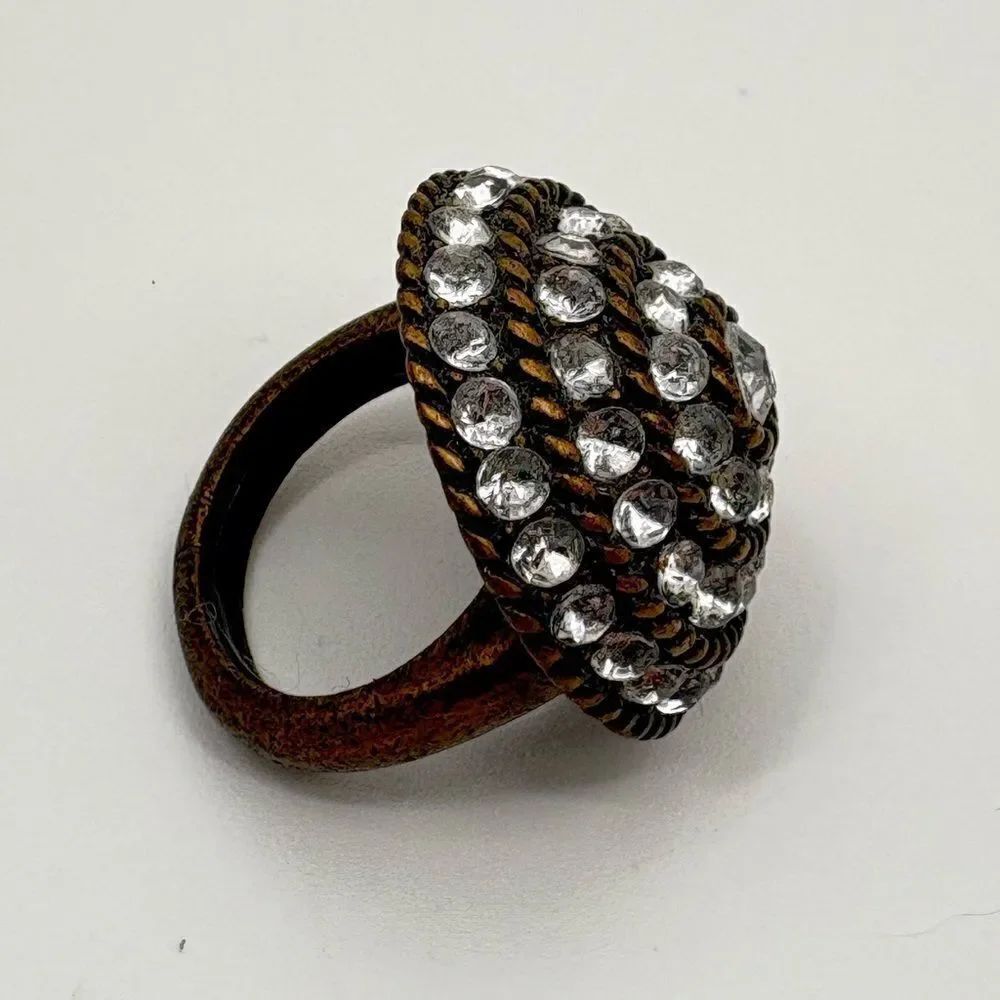 Elegant Crystal-Embellished Ring